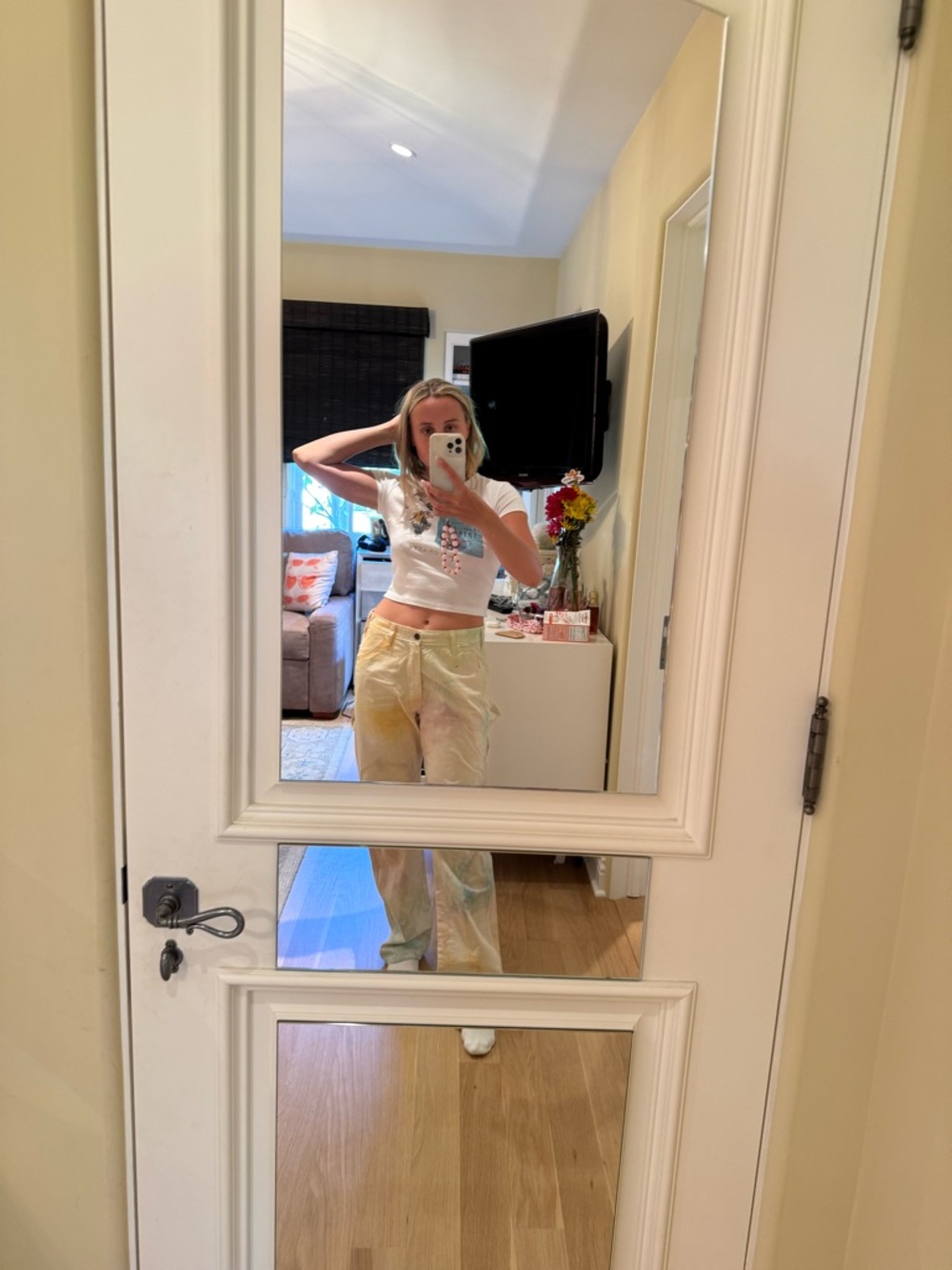 Light Rainbow Dickies Hand Tie Dyed Pants